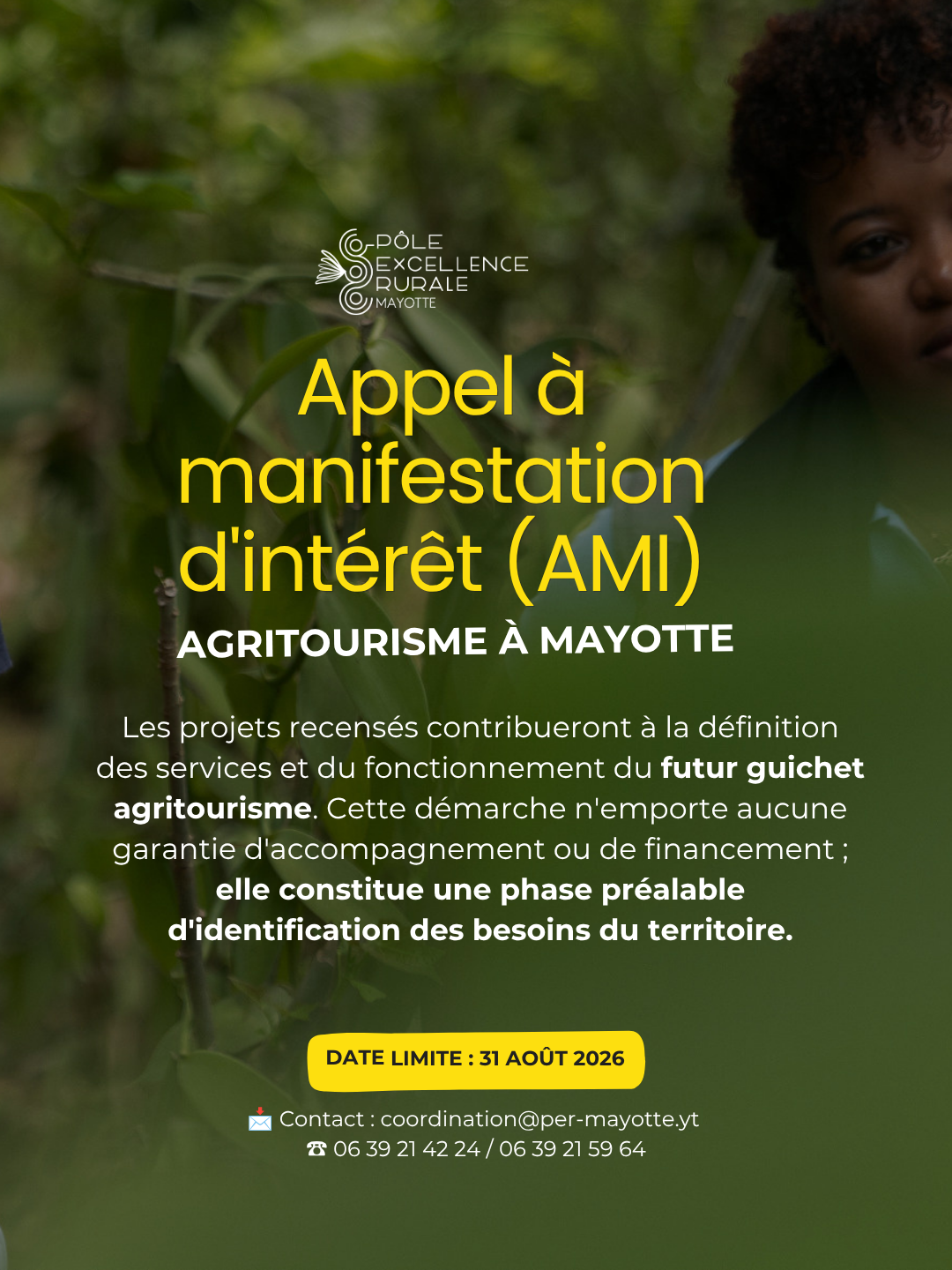 Agritourisme Mayotte : manifestez-vous avant le 31 août | PER Mayotte
